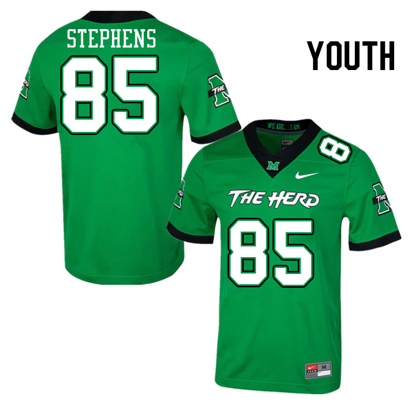 Youth #85 Tracy Stephens Marshall Thundering Herd College Football Jerseys Stitched Sale-Green - Click Image to Close